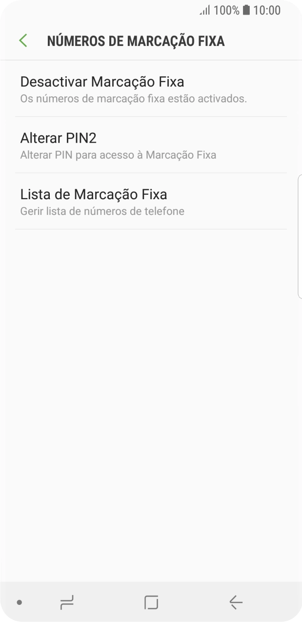 Prima Desactivar Marcação Fixa.