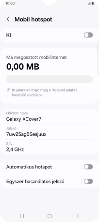 Válaszd a Hálózat neve lehetőséget.
