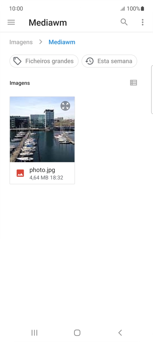 Prima o ficheiro pretendido.