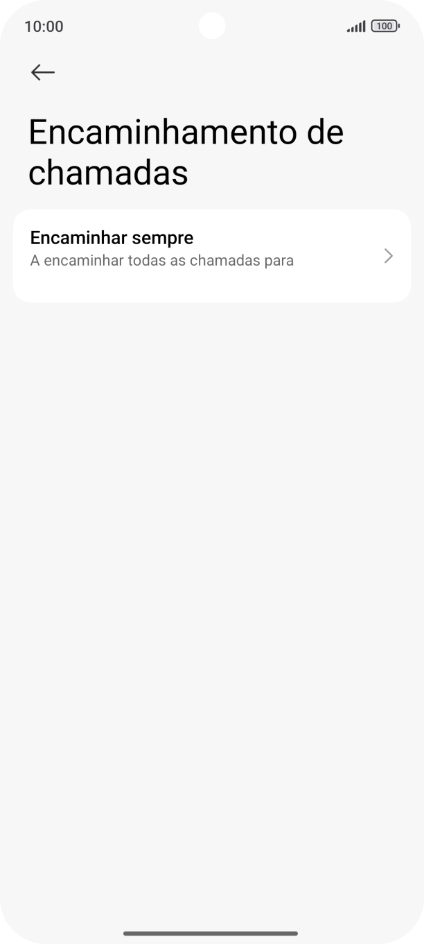 Prima o tipo de desvio pretendido.