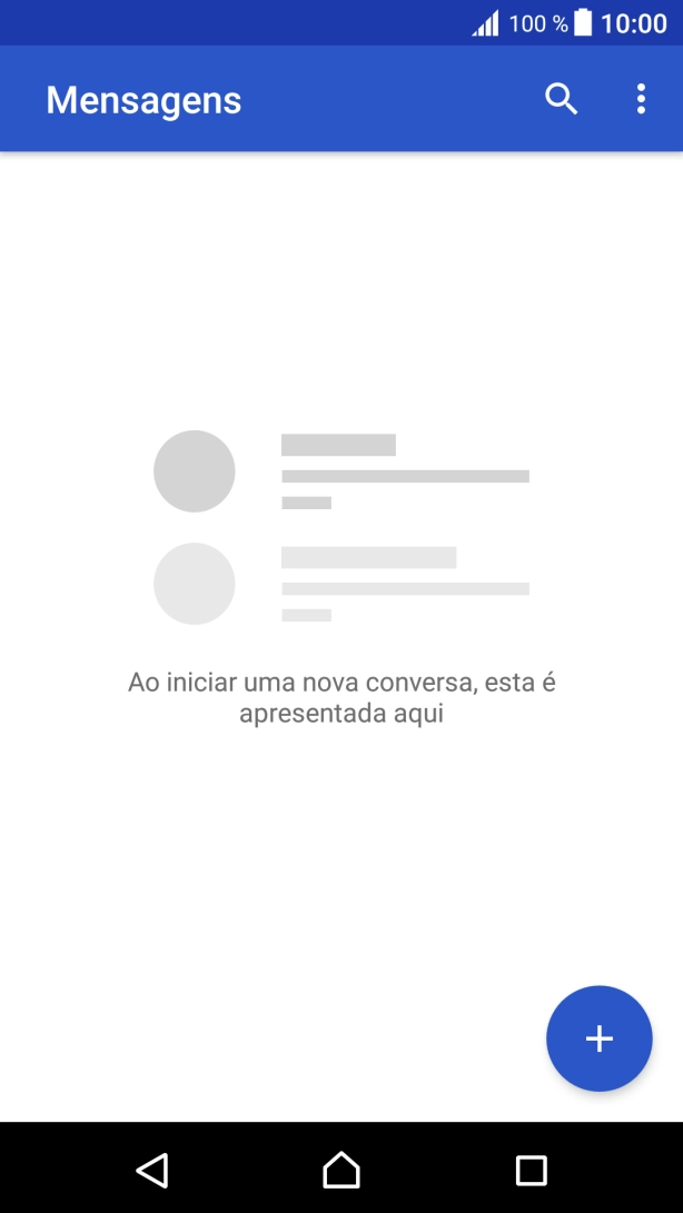 Prima o ícone de nova mensagem.