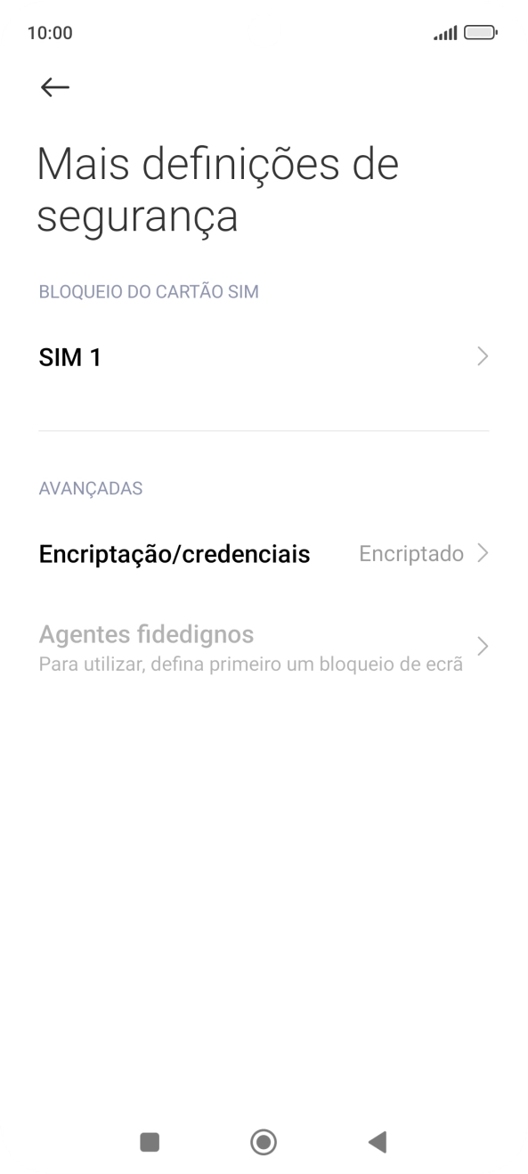 Prima o nome do cartão SIM.