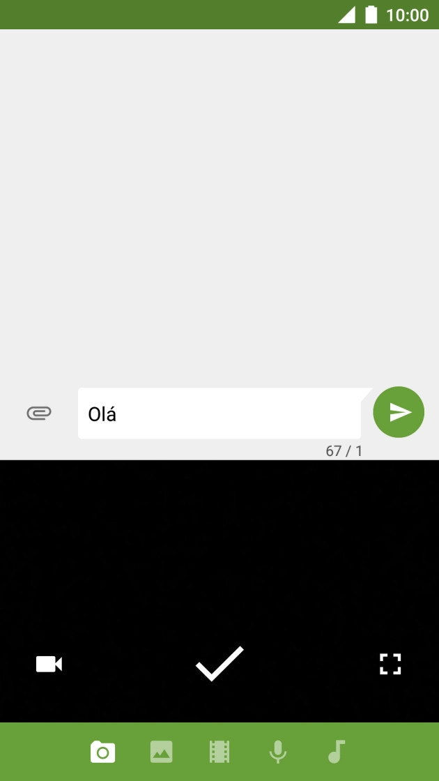 Prima o ícone de clipe de vídeo.