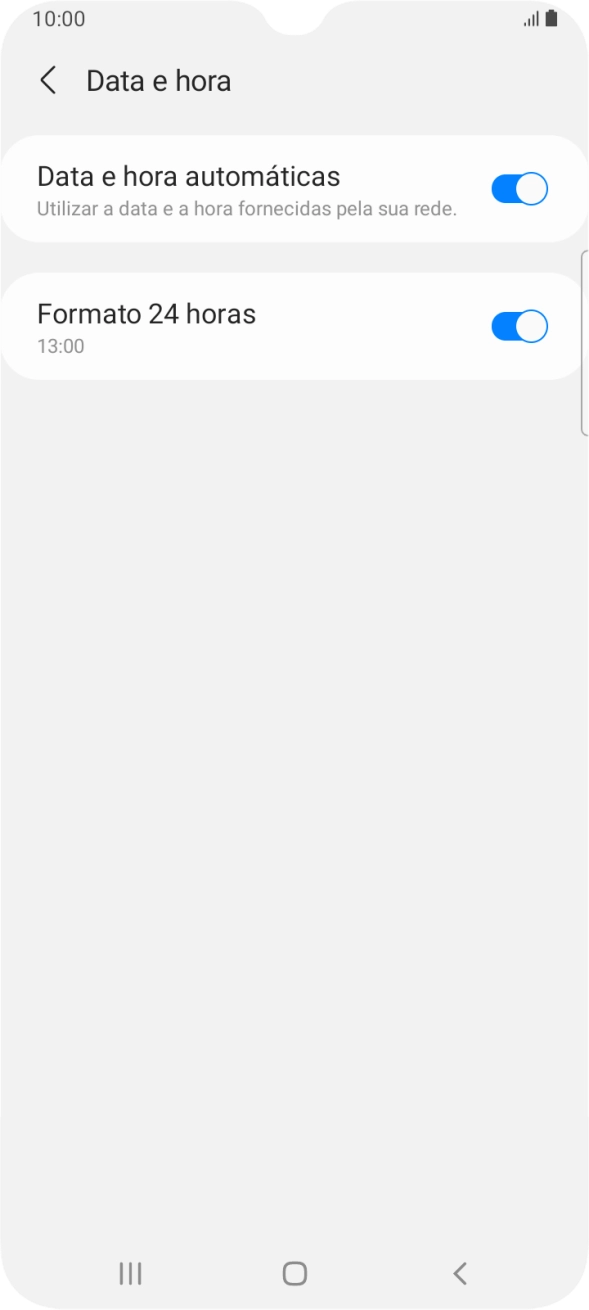 Prima a tecla de início para terminar e voltar ao ecrã inicial.
