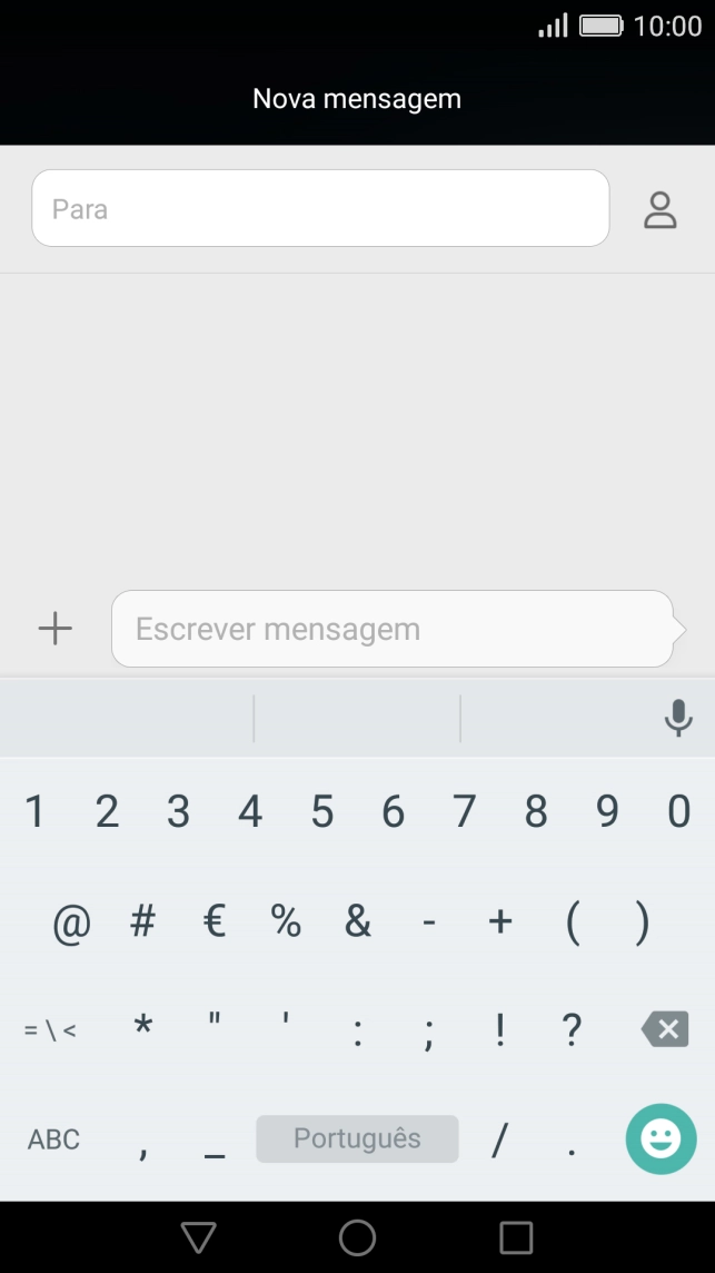 Prima os algarismos ou os caracteres especiais pretendidos.