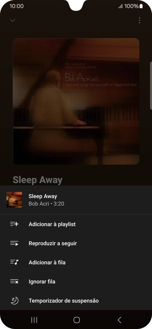 Prima o ícone para adicionar.