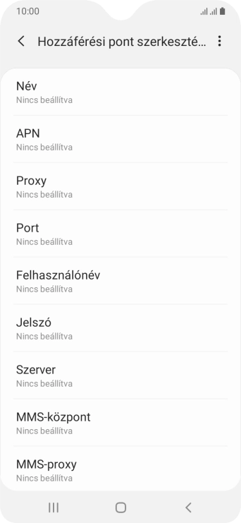 Válaszd a Név lehetőséget.