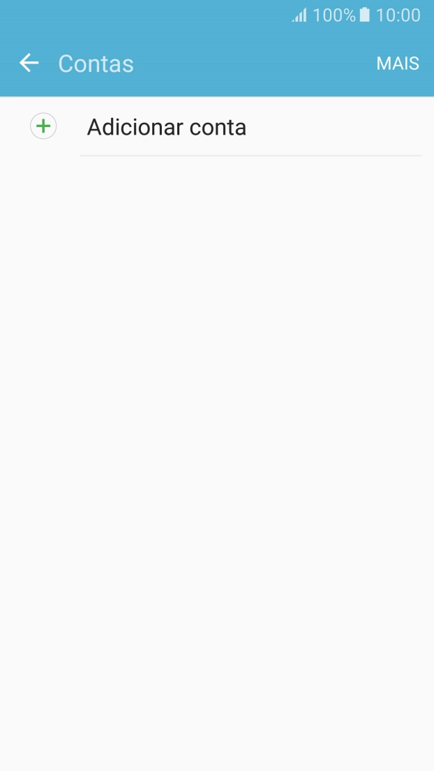 Prima Adicionar conta.