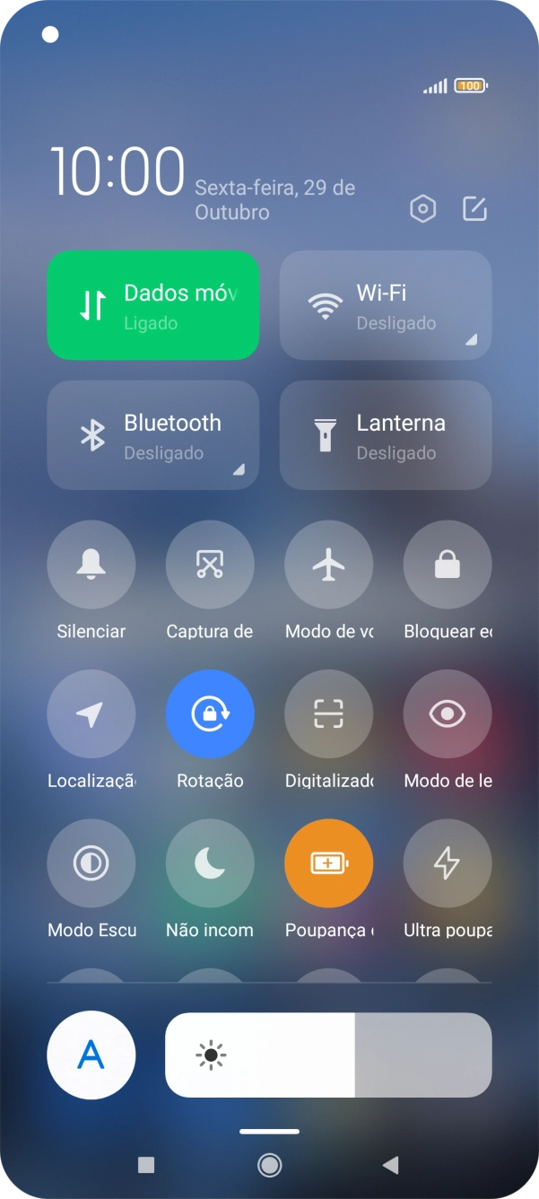 Prima a tecla de início para terminar e voltar ao ecrã inicial.