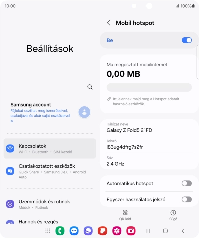 A befejezéshez, és ahhoz, hogy visszatérhess a főképernyőhöz, nyomd meg a főgombot.