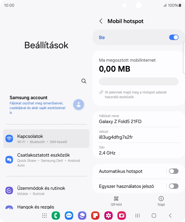 A befejezéshez, és ahhoz, hogy visszatérhess a főképernyőhöz, nyomd meg a főgombot.