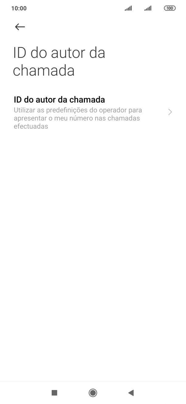 Prima ID do autor da chamada.