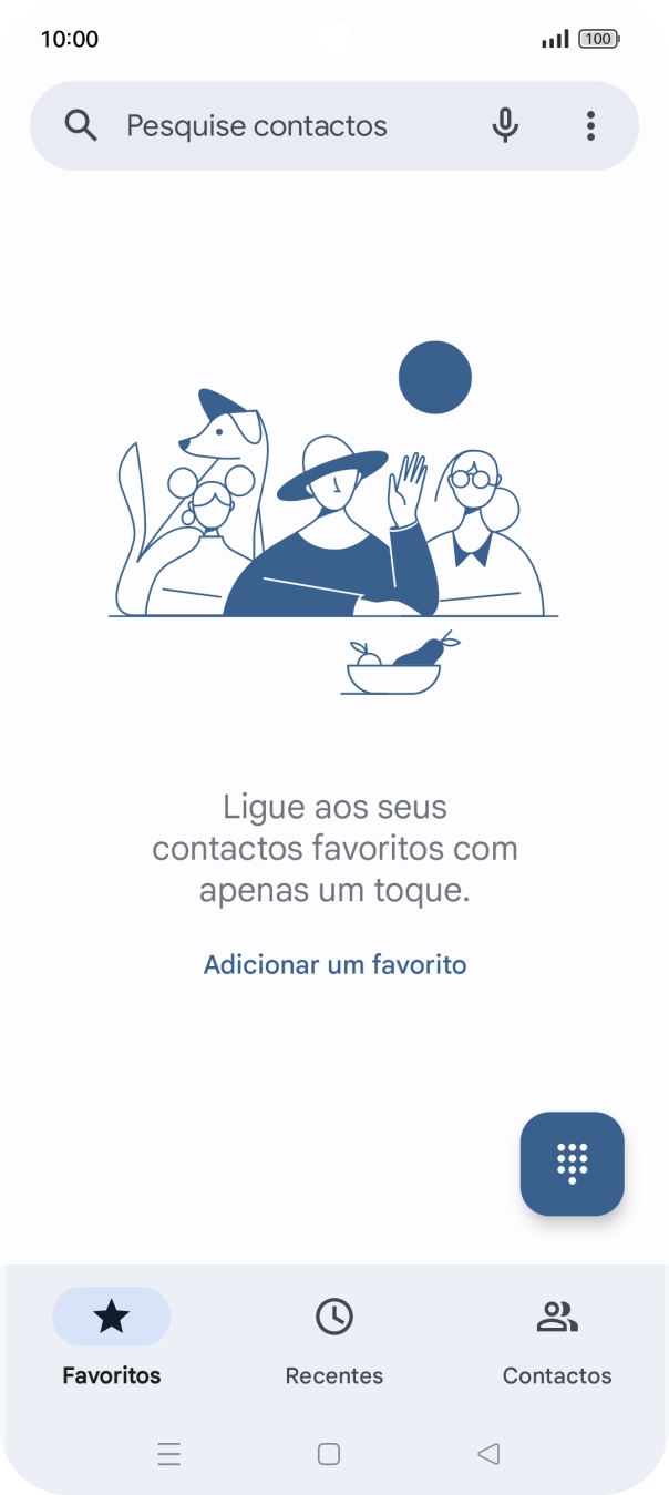 Prima o ícone de menu.