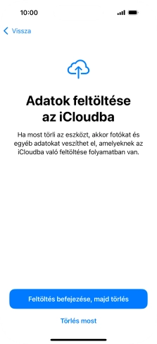 Válaszd a Törlés most lehetőséget.