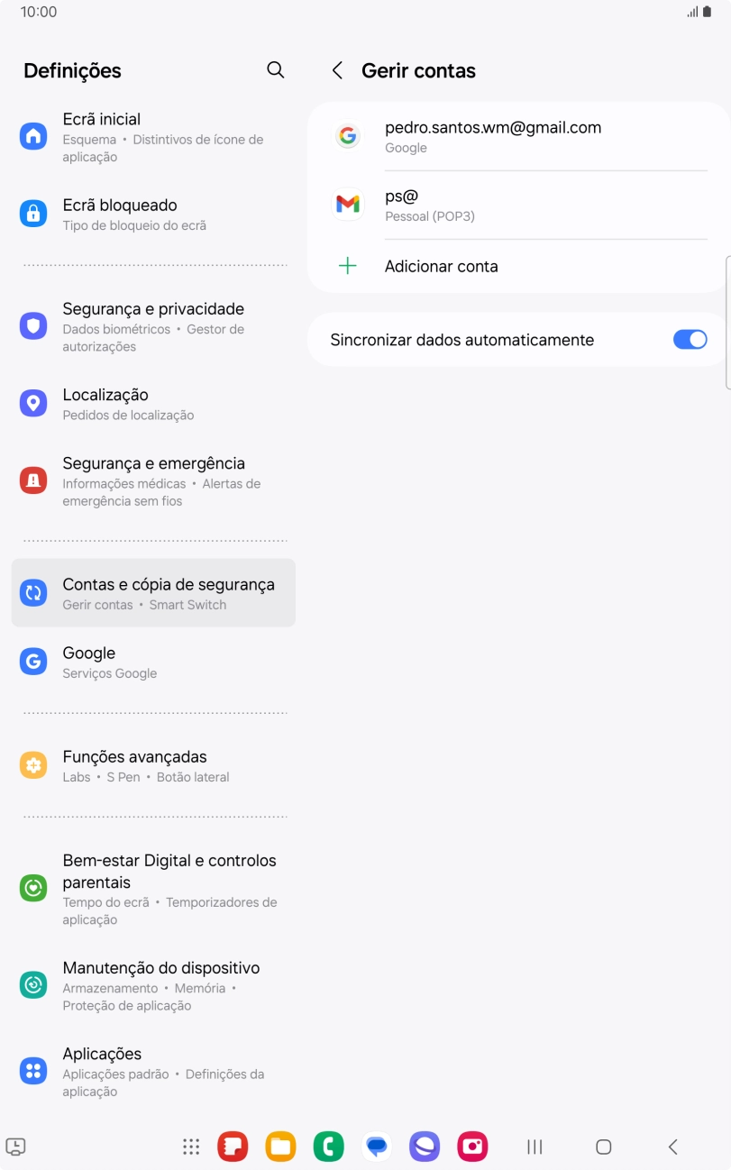 Prima a tecla de início para terminar e voltar ao ecrã inicial.