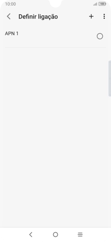 Prima o ícone para adicionar.