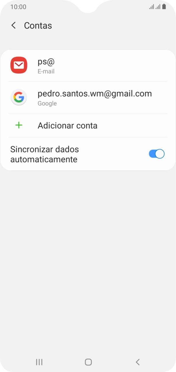 Prima a tecla de início para voltar ao ecrã inicial.