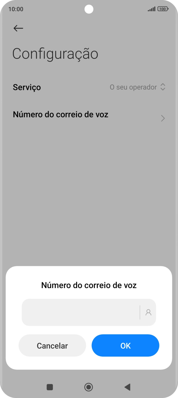 Introduza 123 e prima OK.