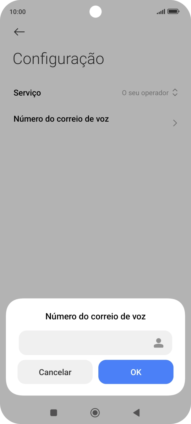 Introduza 123 e prima OK.