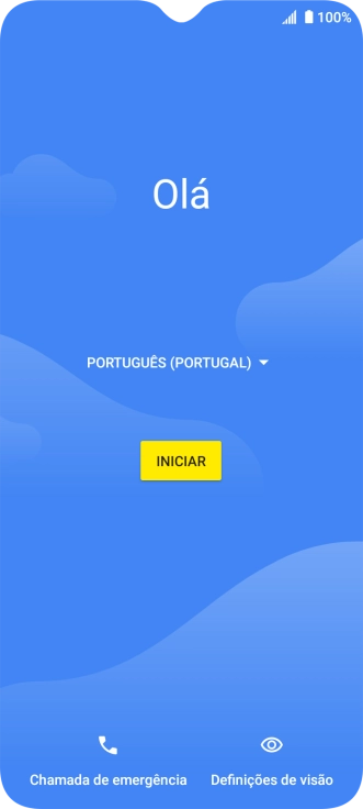 Prima a lista suspensa.