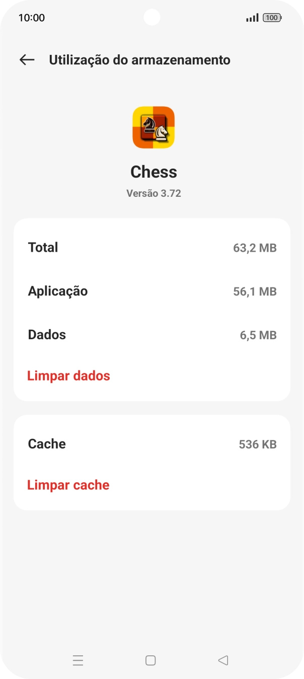 Prima Limpar cache.