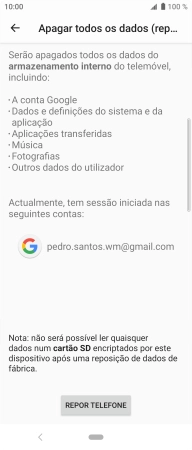 Prima REPOR TELEFONE.