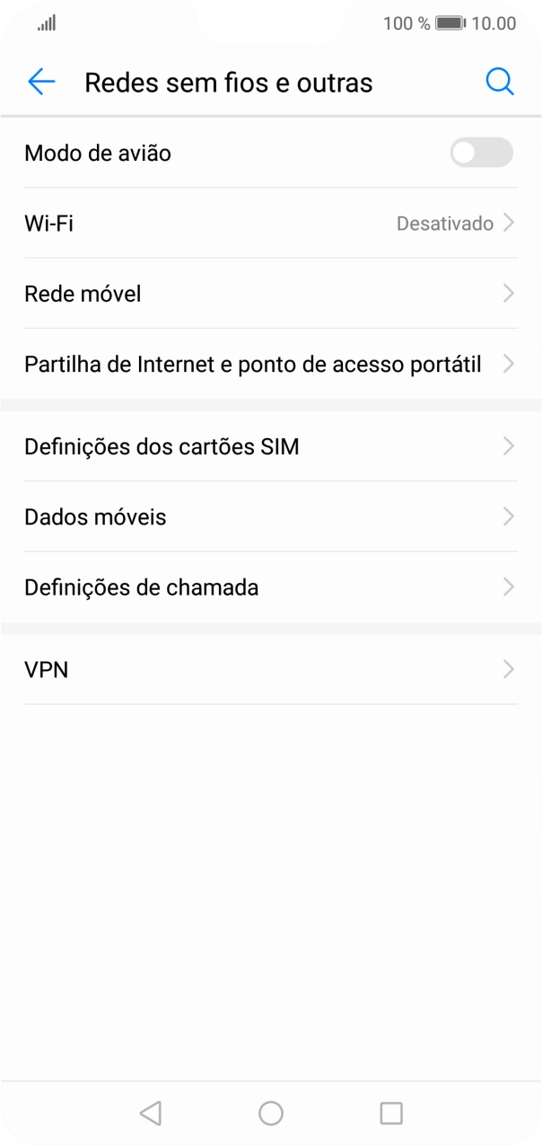 Prima Partilha de Internet e ponto de acesso portátil.