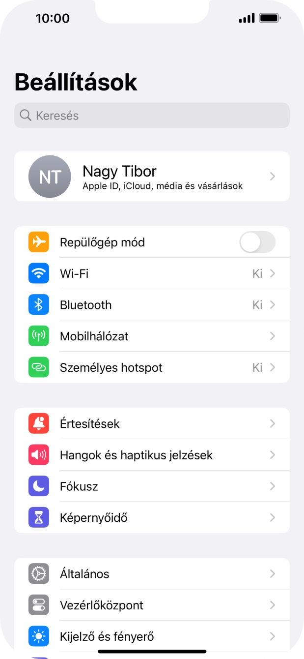 Válaszd a Mobihálózat lehetőséget.