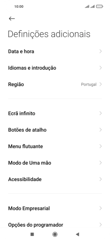 Prima Data e hora.
