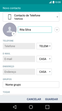 Prima o ícone de imagem.