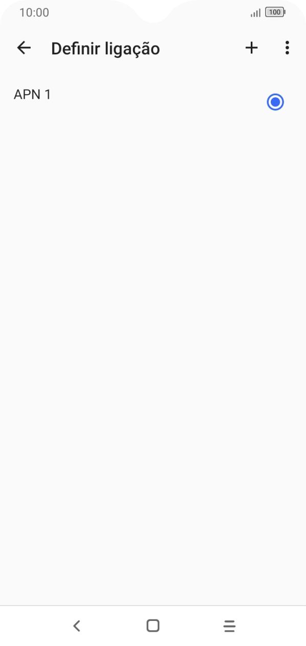 Prima o ícone de nova ligação de dados.