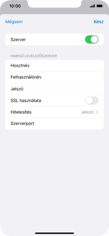 Kattints az „SSL használata” melletti csúszkára a funkció bekapcsolásához.