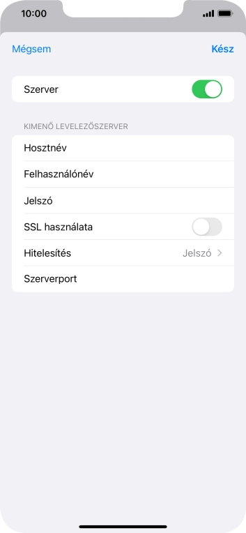 Kattints az „SSL használata” melletti csúszkára a funkció bekapcsolásához.