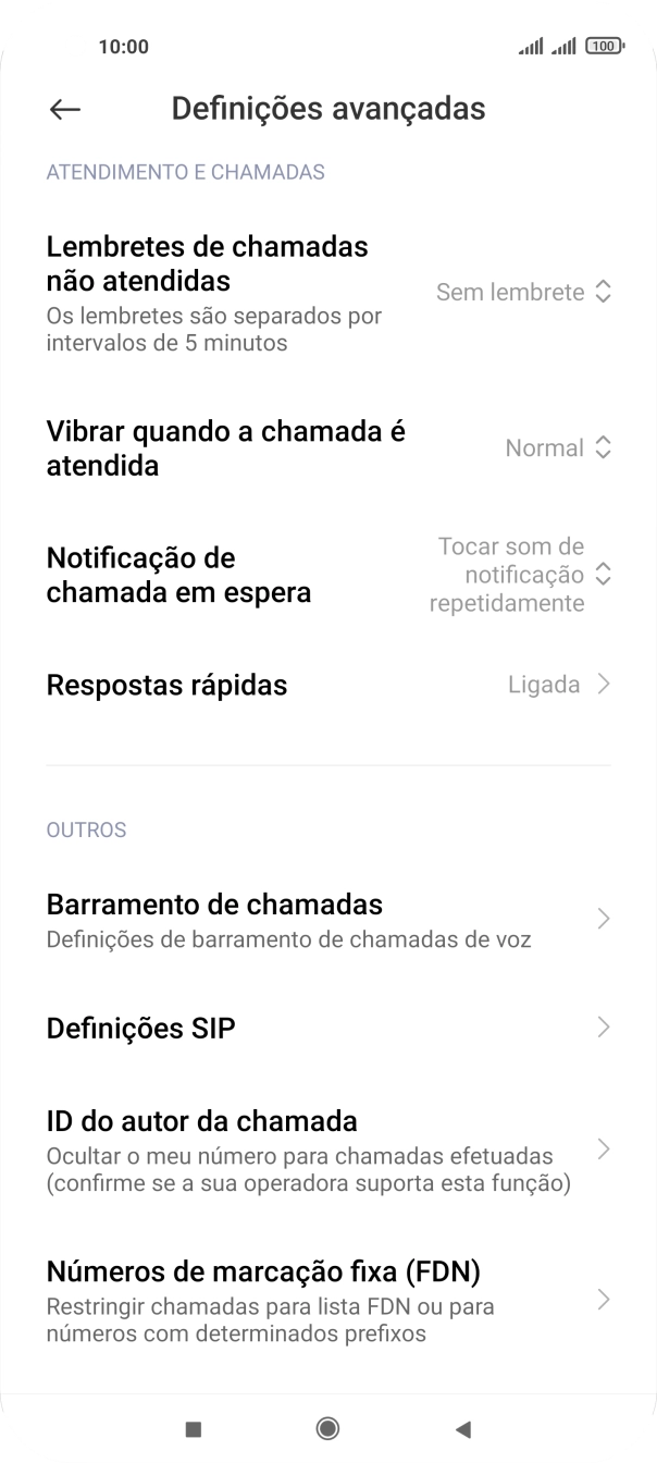 Prima ID do autor da chamada.