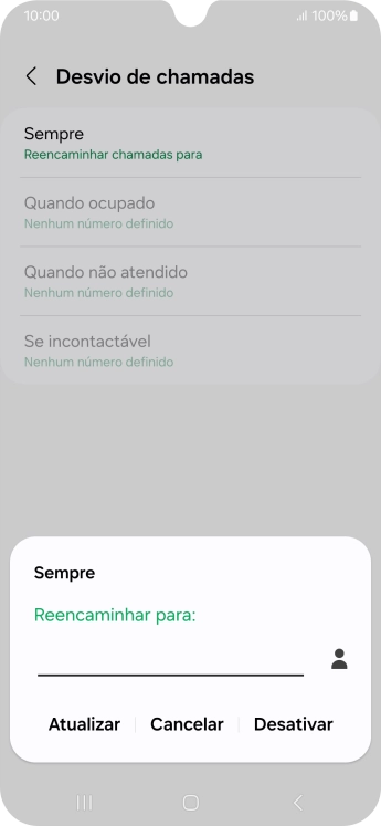 Prima Desativar.