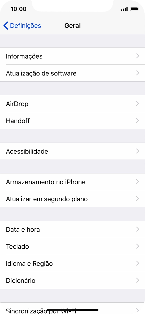 Prima Atualização de software.
