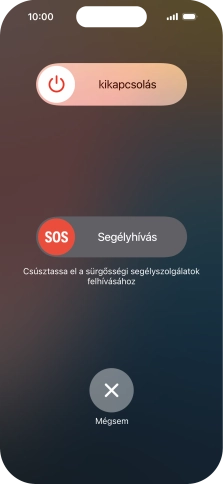 Kattints a kikapcsolás ikonra, és húzd az ikont jobbra.