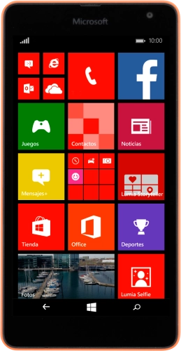 Imagen 1: Vista frontal del Microsoft Lumia 535 - Red