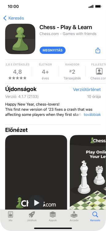 Húzd az ujjad felfelé a kijelző aljáról, hogy visszatérj a kezdőképernyőhöz.