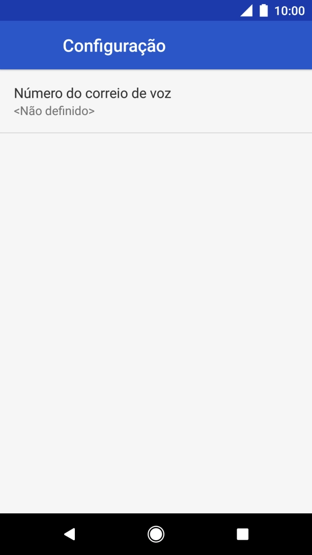 Prima Número do correio de voz.