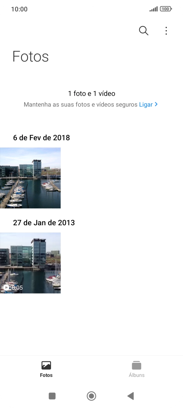 Prima durante um momento uma imagem ou um vídeo.