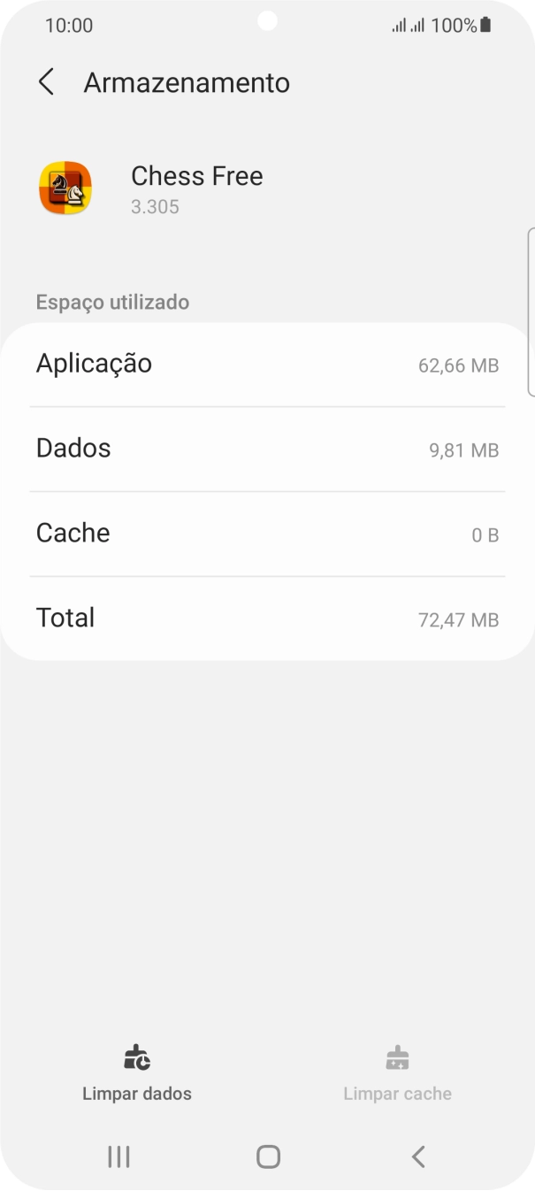 Prima a tecla de início para terminar e voltar ao ecrã inicial.
