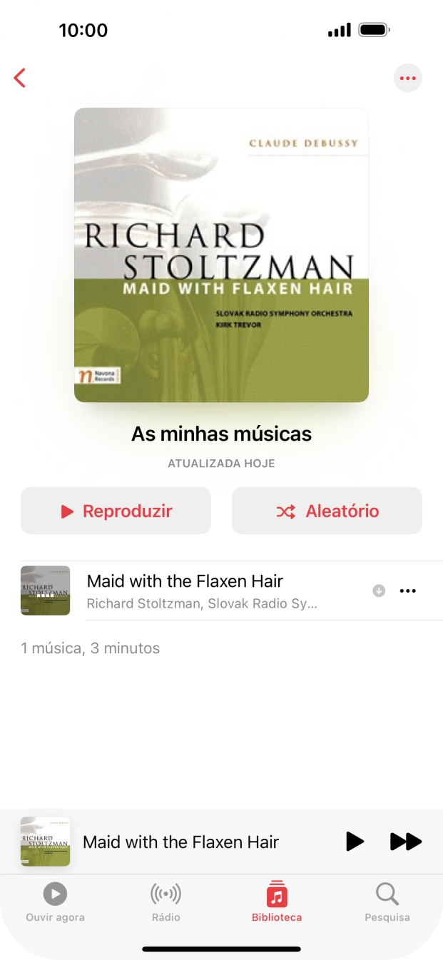 Prima o título da música.