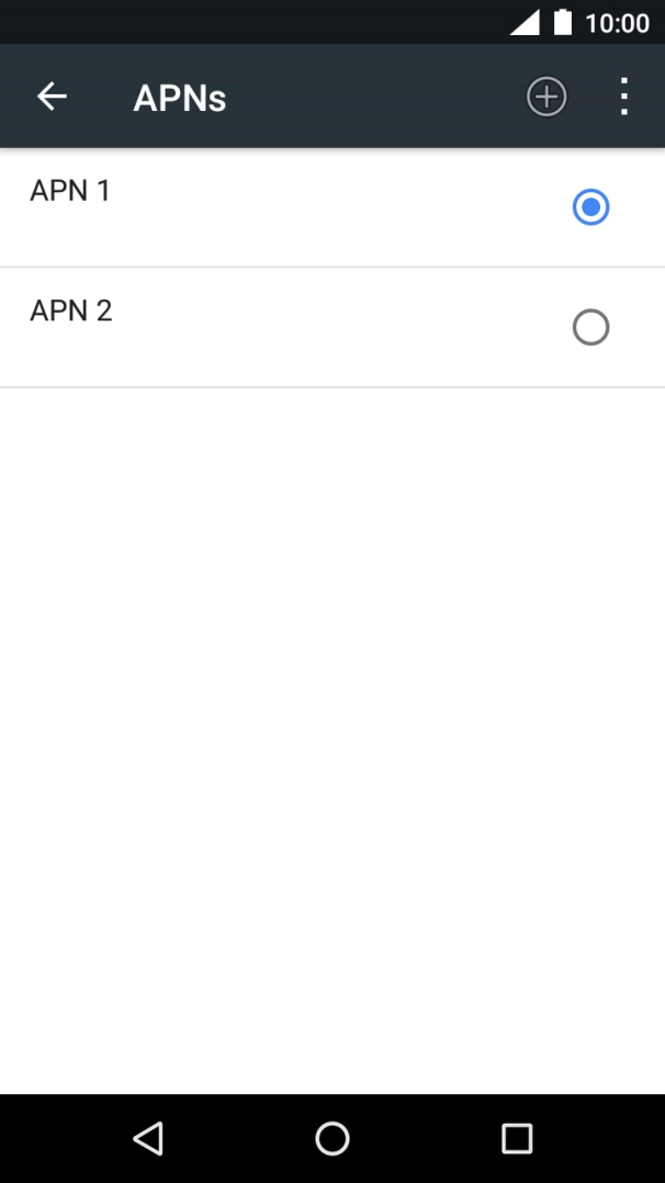 Prima o campo junto à ligação de dados pretendida para a ativar.