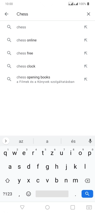 Írd be a keresett alkalmazás nevét vagy kategóriáját, és kattints a keresés ikonra.