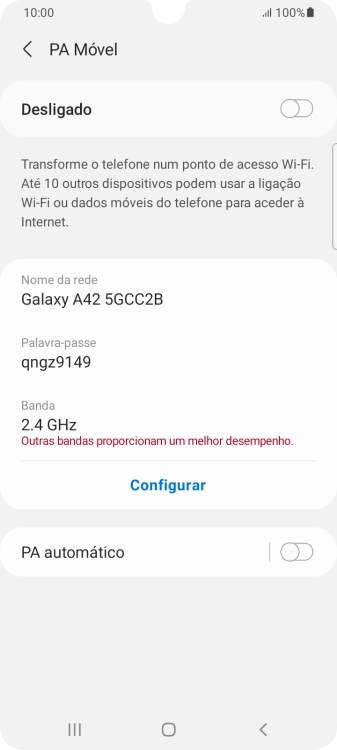 Prima Configurar.