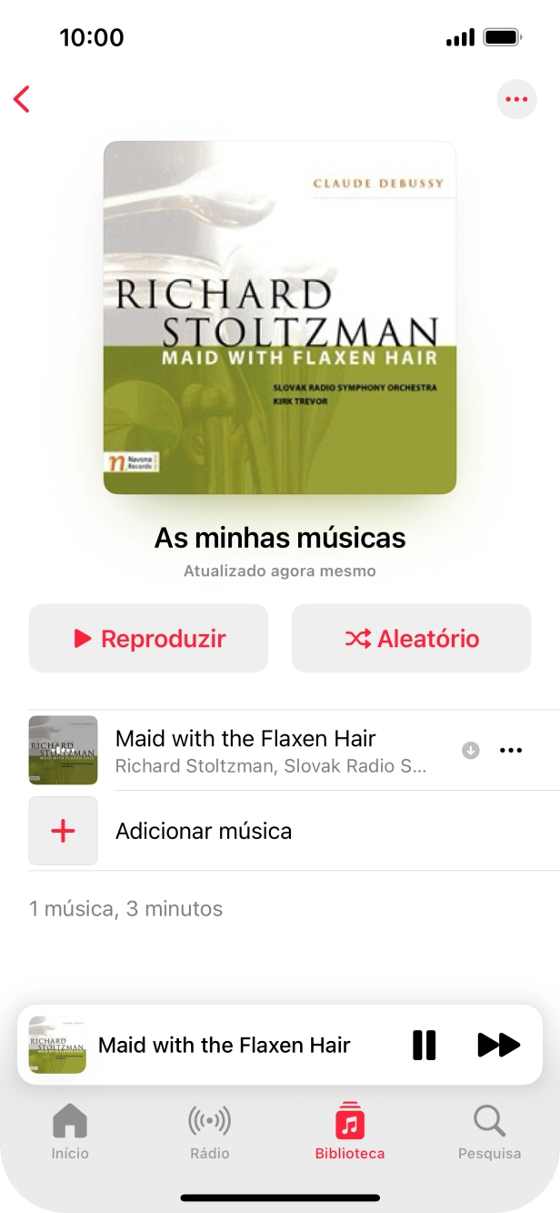 Prima o título da música.
