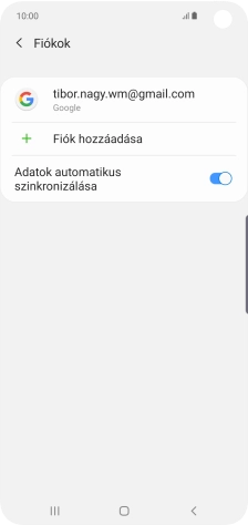 Válaszd a Fiók hozzáadása lehetőséget.