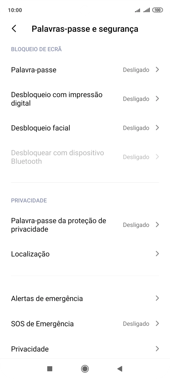 Prima a tecla de início para terminar e voltar ao ecrã inicial.