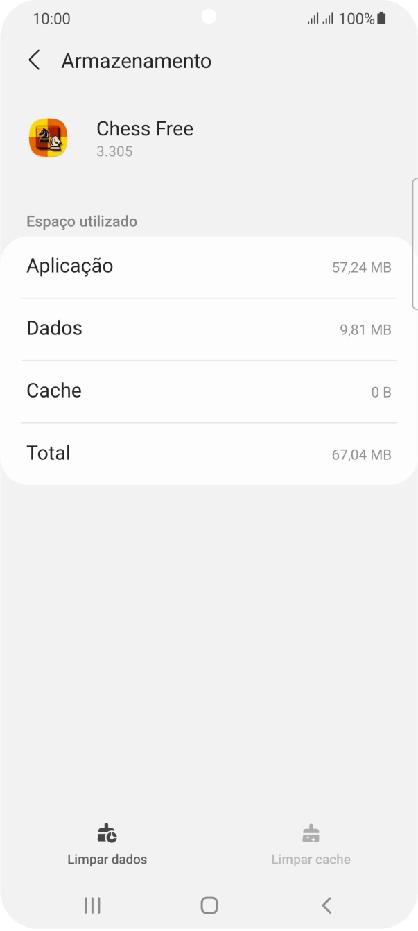Prima a tecla de início para terminar e voltar ao ecrã inicial.